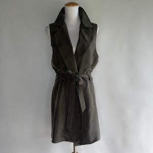 Elevenses from Anthropologie Long Belted Vest - sz M